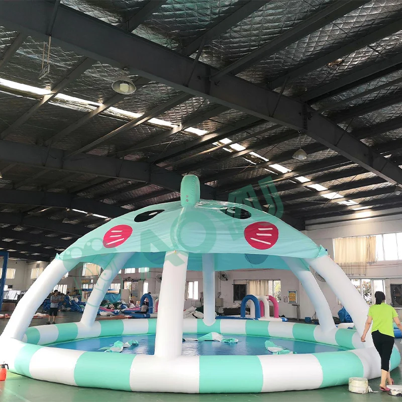 AOYU Children Paddling Swimming Wholesale Inflatable Combo Water Pool Tube Slide Outdoor Playground