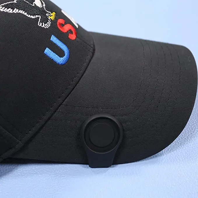 Wholesale custom silicone golf ball marker hat clip magnetic golf ball marker hat clip