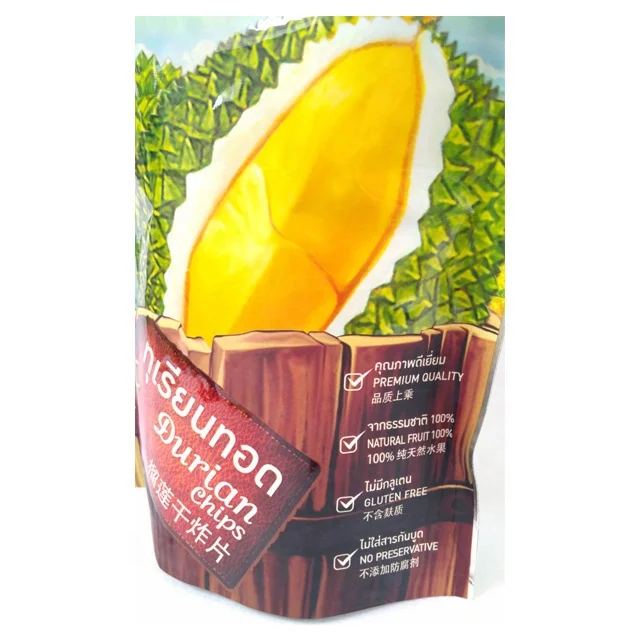 50 г Хрустящие дурианские чипсы жареные фруктовые закуски от Monthong Durian из Таиланда сделано