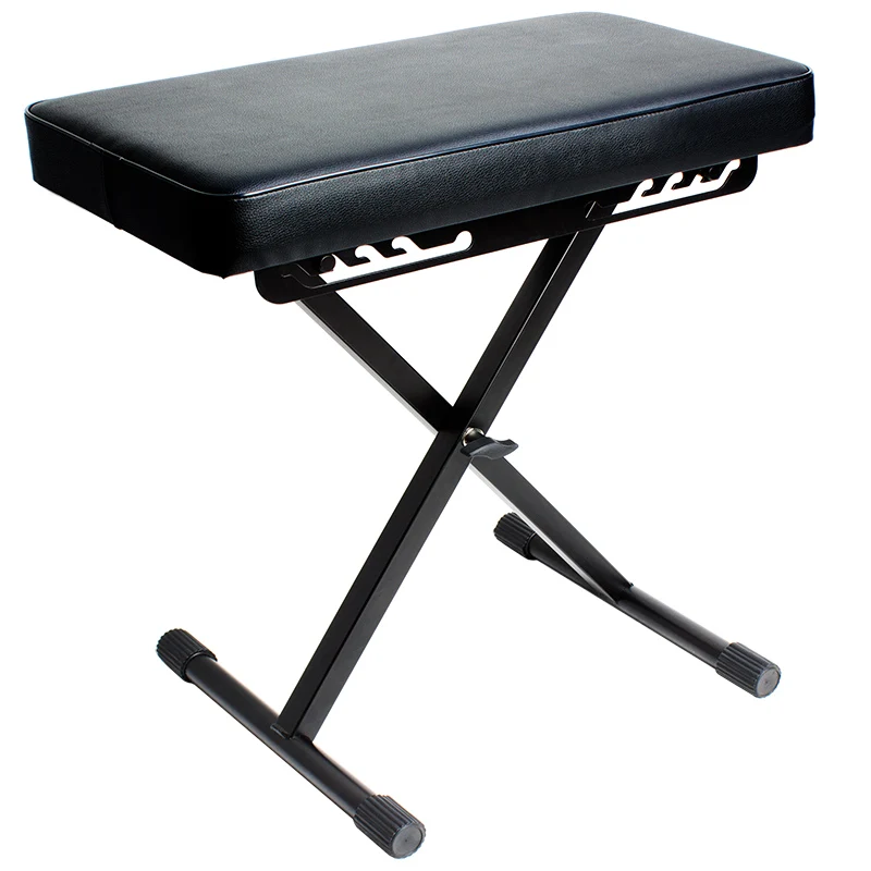 OEM Professional big seat metal x style adjustable stool keyboard stool for music keyboard