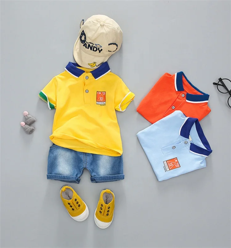  Китайский производитель оптовая продажа Детская футболка штаны хлопковые комплекты одежды для мальчиков