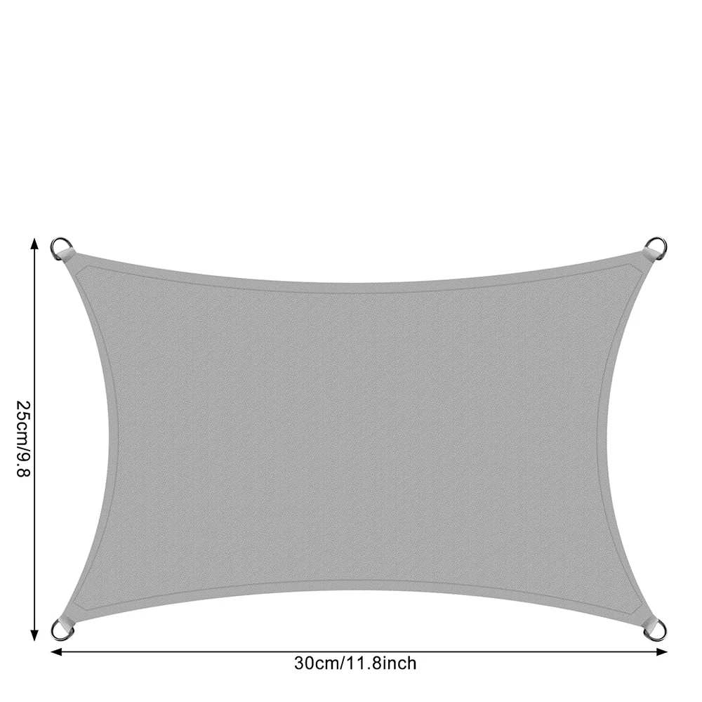 Waterproof, UV-Protected Heavy-Duty Polyester for Outdoor and Beach Gardens with Rectangle Waterproof UV Resistant Sun Shade Sai