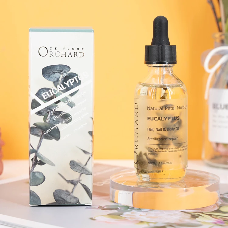 Free shipping orchard essential oil private label vegan natural hair skin face body petal moisturizer essential oil for skin