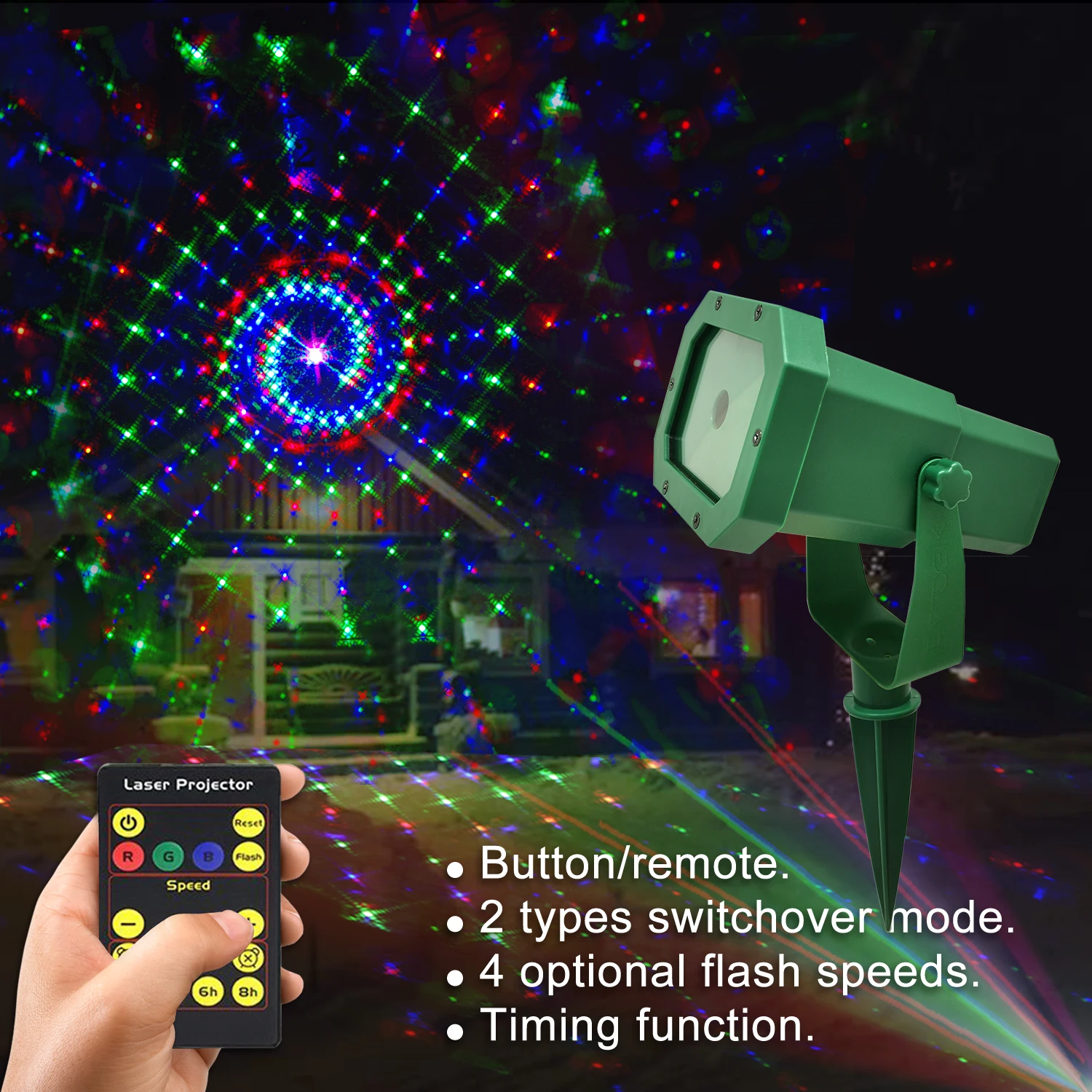 Activated Party Lights with Remote Control Dj Lighting RGB Disco Strobe Lamp 14 Modes Stage Par Light