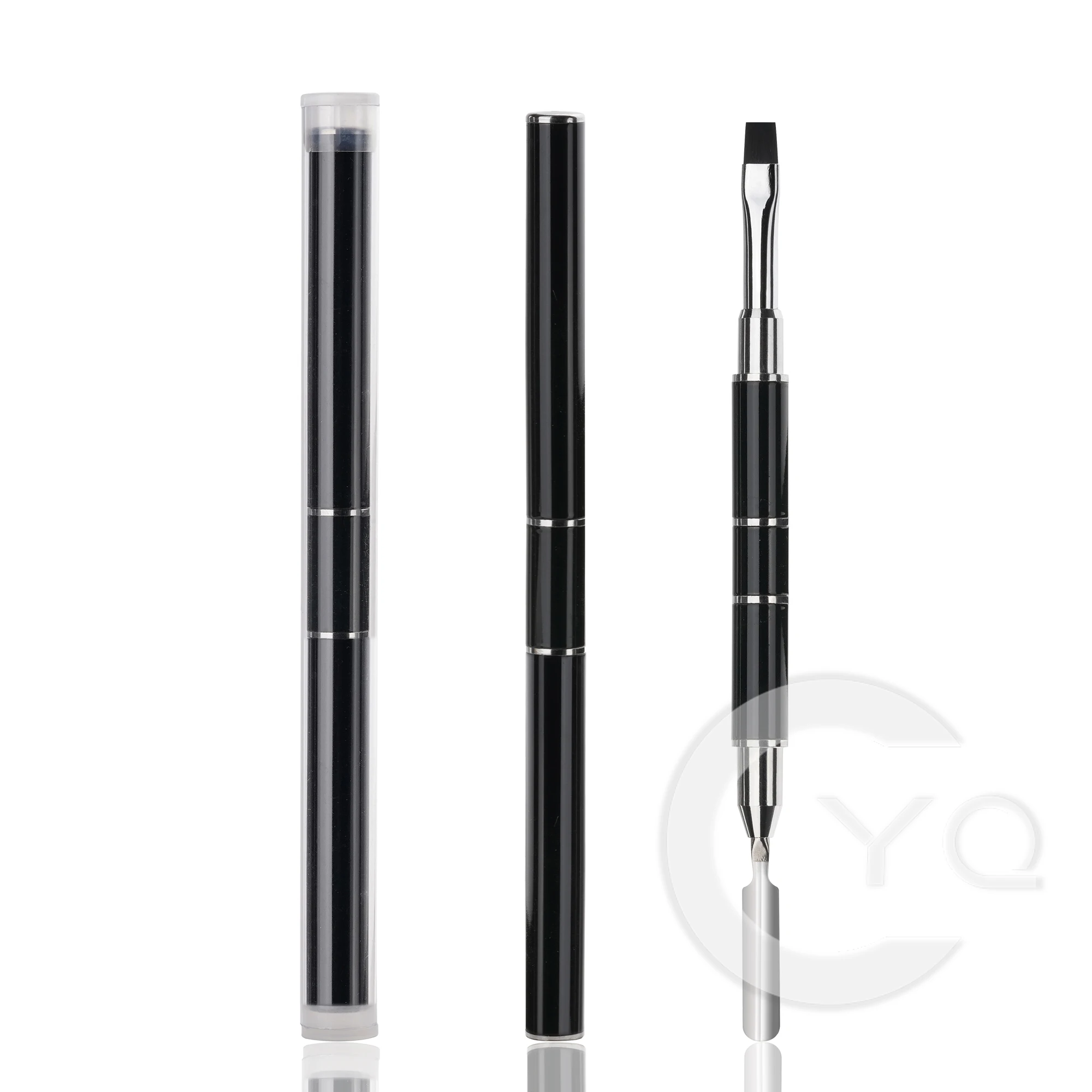 Double Head Nail Brush Phototherapy Multifunction Manicure Light Therapy Pen Adhesive Crystal Quick Extension Nail Art Pen Brush