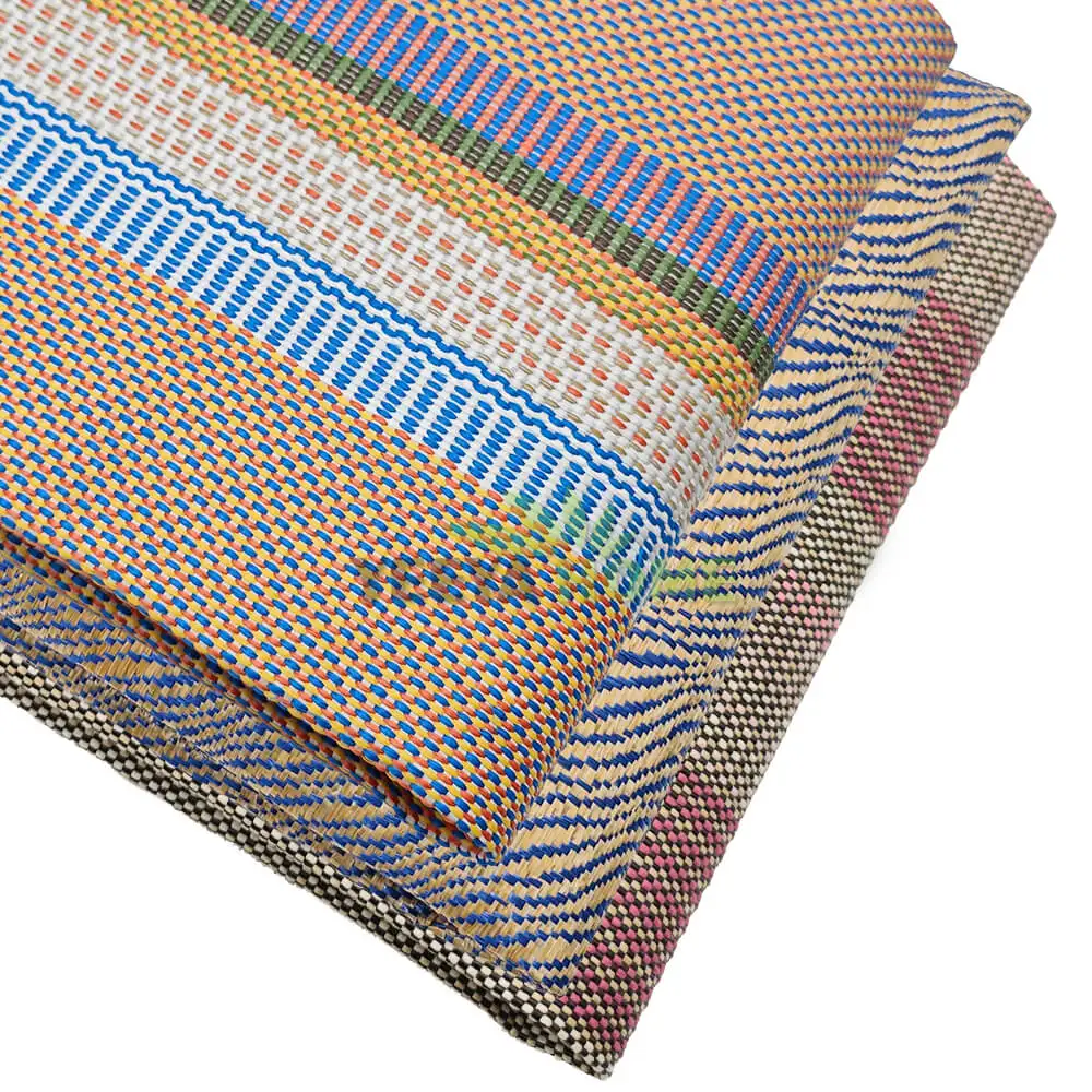 Имитация ткани рафии полипропиленовая тканая ткань для сумок обуви шляпы