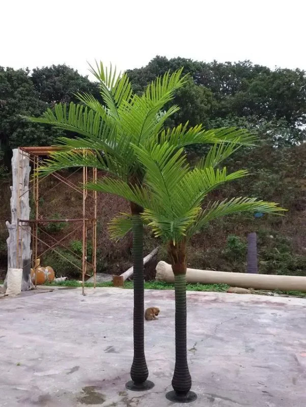 Cheap Small Artificial Palmas De Plastico Plastic Palm Tree For Sale