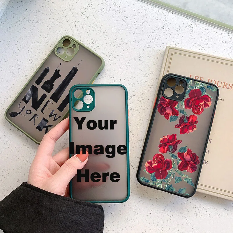 2022 New Fashion PC Matte TPU+PC Soft Phone Case Custom Print Case for iPhone 13Protective Cases