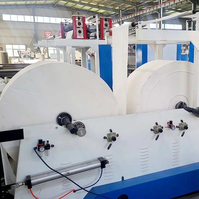 4 lanes facial toilet tissue papers production hine with automatic folding function
