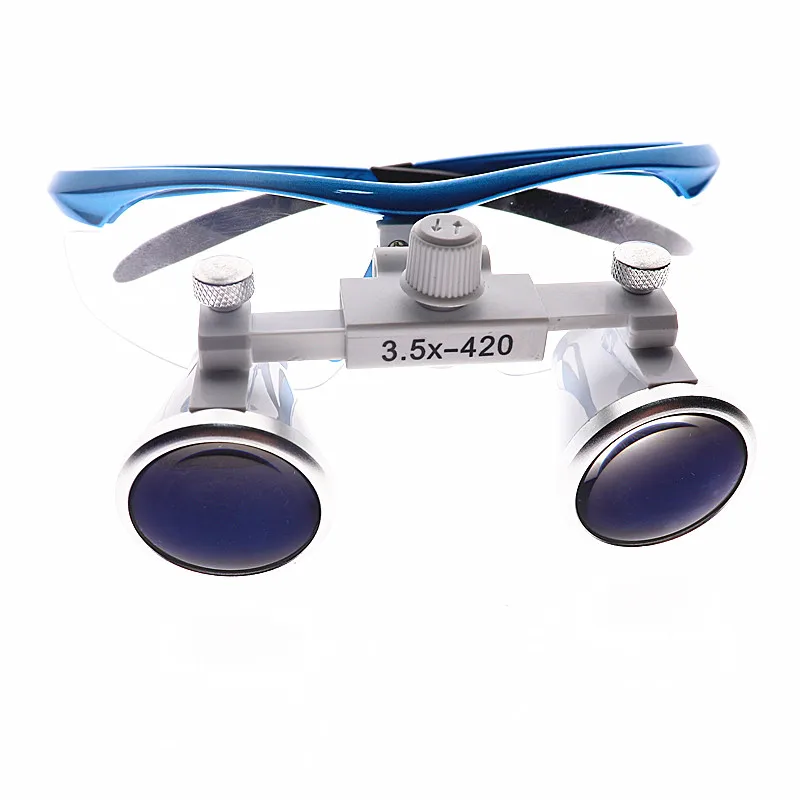 Medical magnifying glass with LED lamp lighting inspection equipment for oral implant root canal materials for surgery