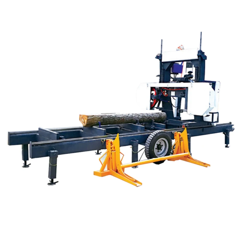 ZICAR Industrial Large Scale Automatic Lumber Cutting Horizontal Band Sawmills Mobile Portable Sawmills Machine For Sale