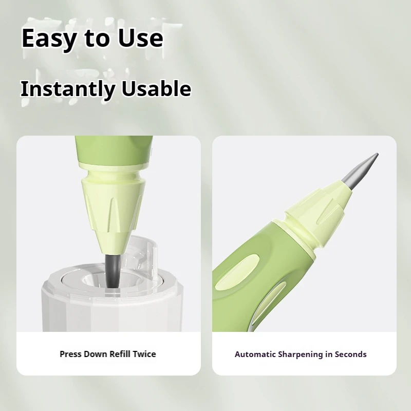 Wu Sheng 2.0 Semi-Automatic Pencil Sharpener: Compact Portable Sharpener for 3.0-3.15mm Large Diameter Pencils, Sharp and Clean