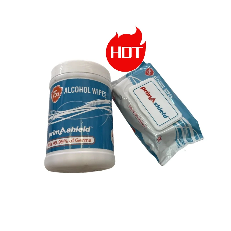 Factory OEM  ODM Wet Wipe  Alcohol Wipe Custom 75% Alcohol Disposable Disinfecting Wipes