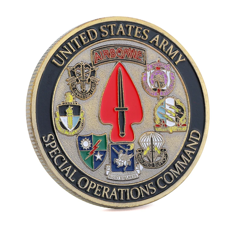 Cartoon mariner Popeye commemorative coin USN copper plate military coin US Navy commemorative coin