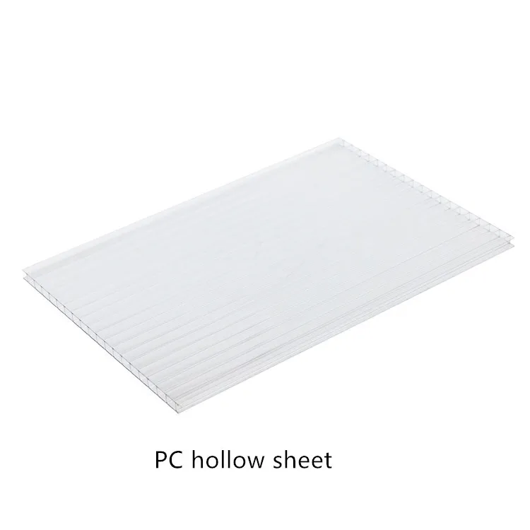 Multi color optional high quality polycarbonate hollow board roof shading greenhouse car shed rain shelter plastic sheets