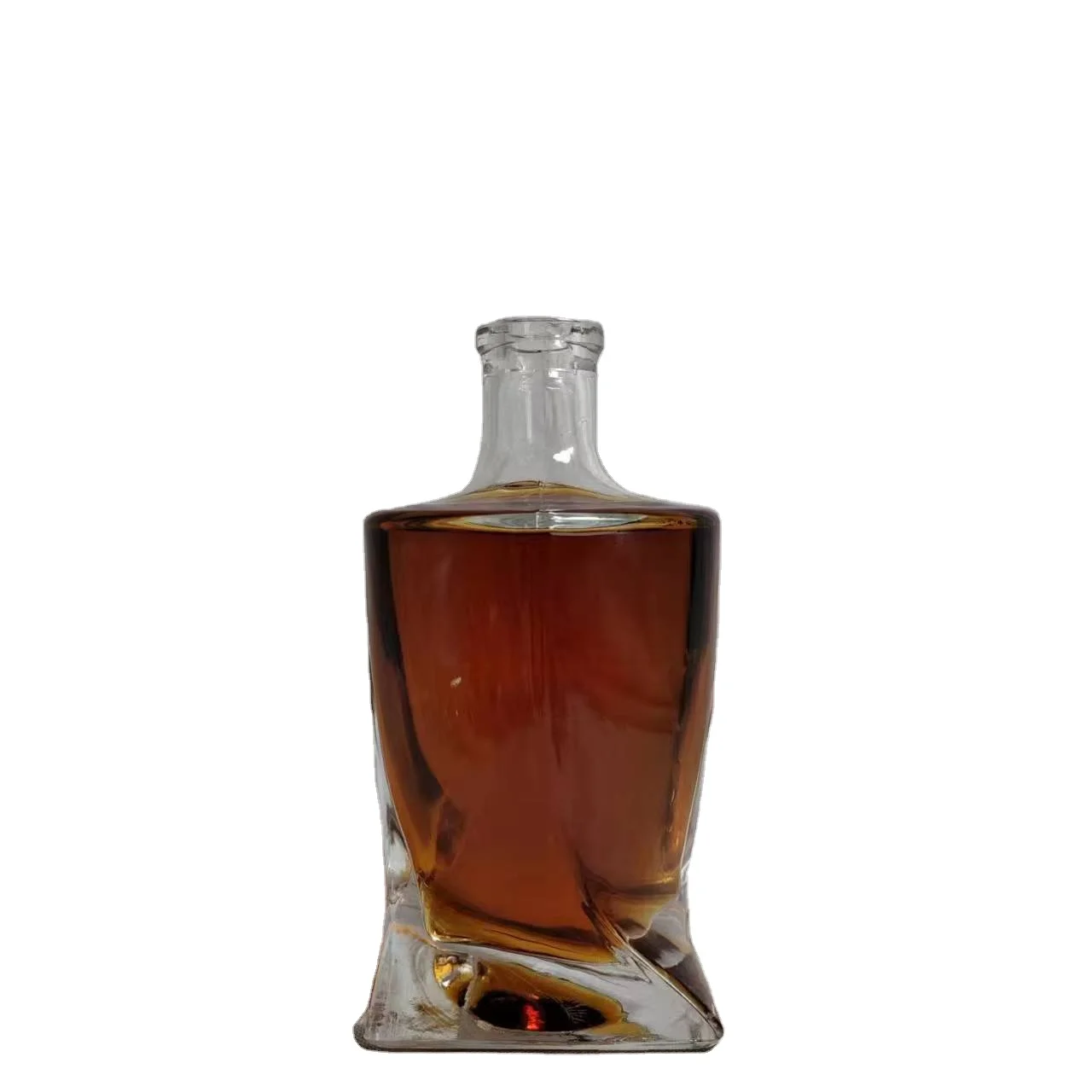 custom 500Ml 750Ml Clear Empty Olso Vodka Liquor Gin Rum Tequila Whisky Brandy Spirit Glass Bottle With Cork