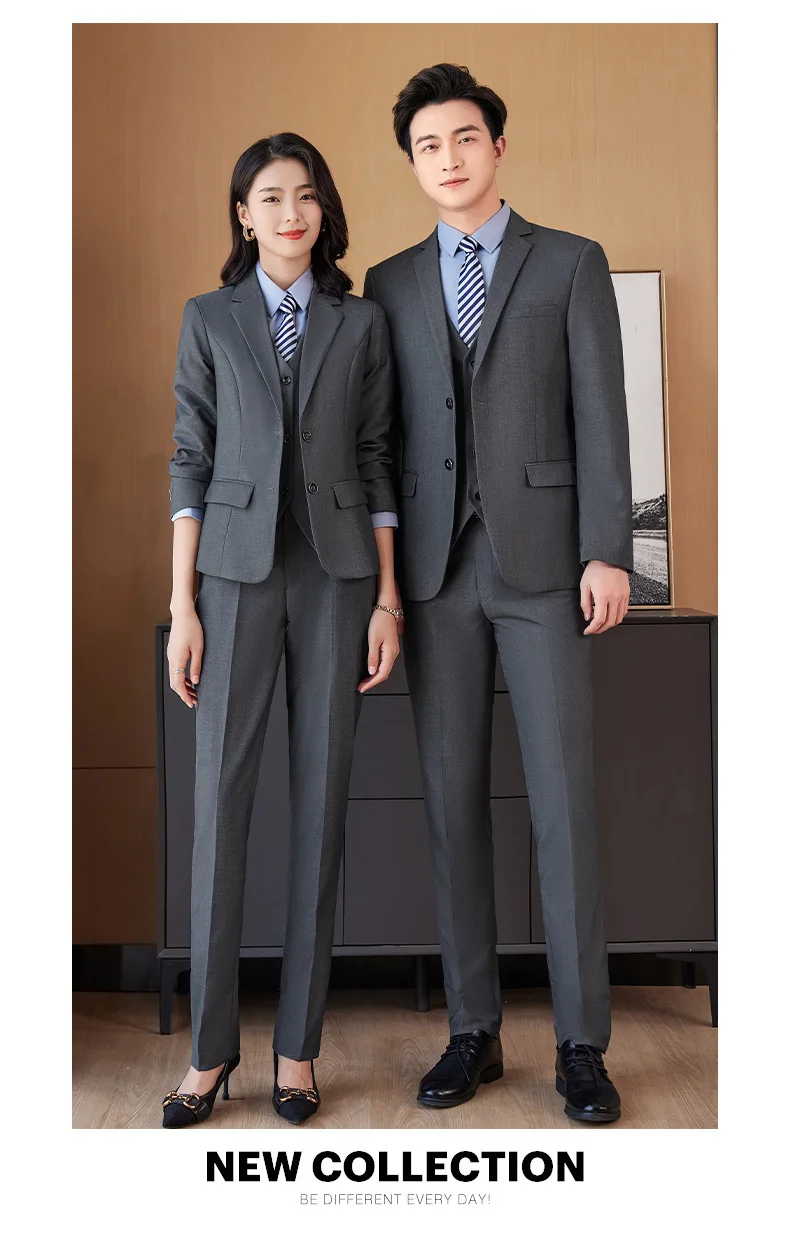 Custom Wholesale Suit 2pcs Office Suit Work Ladies Winter Thick Suit Business Formal