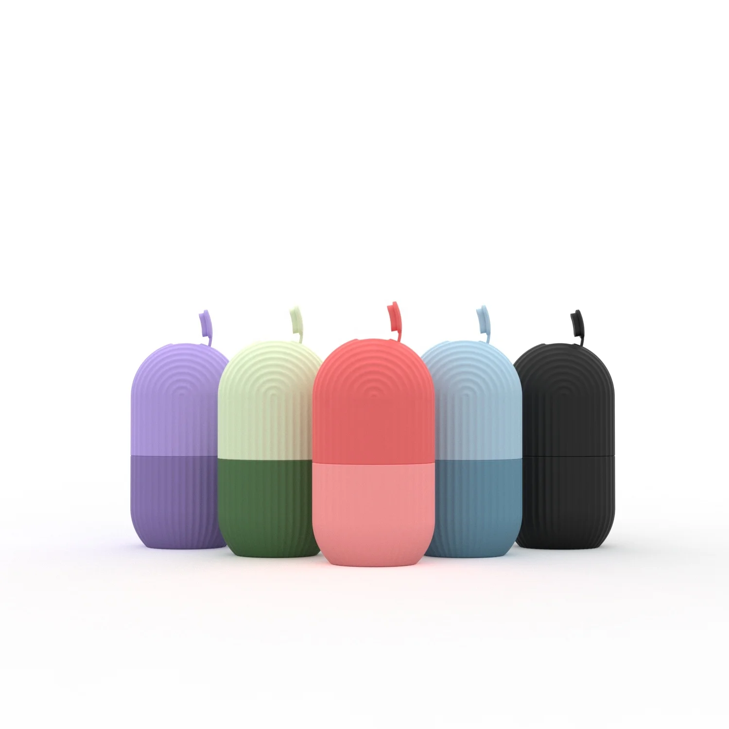 massage glow cube cryotherapy ice roller black face massager silicone face silicon ice roller