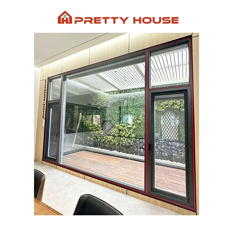 Exterior outdoor french double door house villa entry thermal break swing hinged doors patio aluminum double casement door