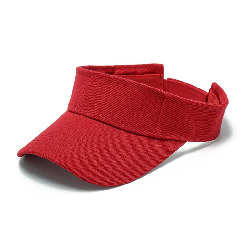 Wholesale Custom Embroidery Printed Logo Outdoor Visor Beach Adjustable Sun Cap Quick Fast Dry Visor Hats For Women Men