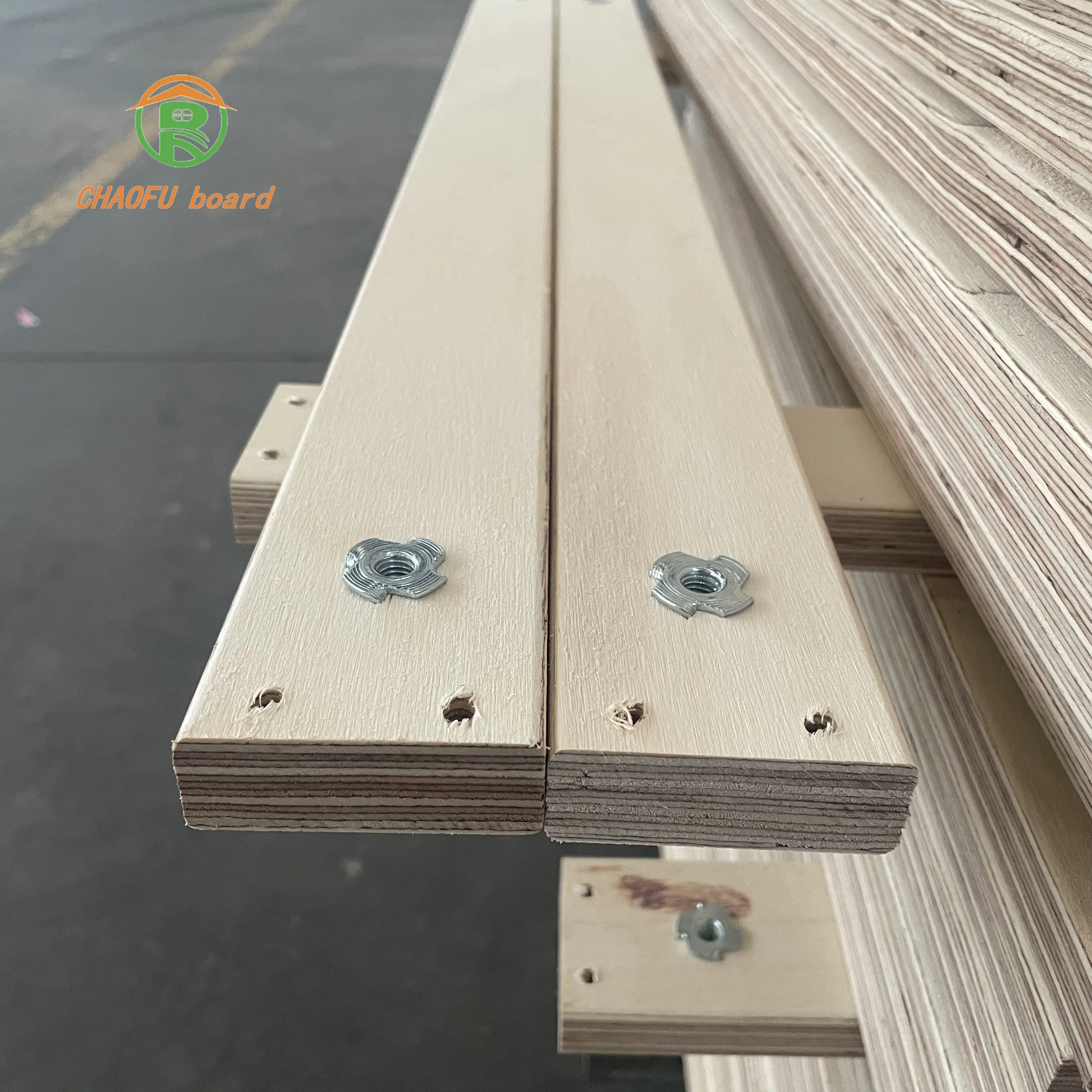 plywood deep processed LVL board punch holes  slot chamfer customization wood furniture sofa bedstead bed use