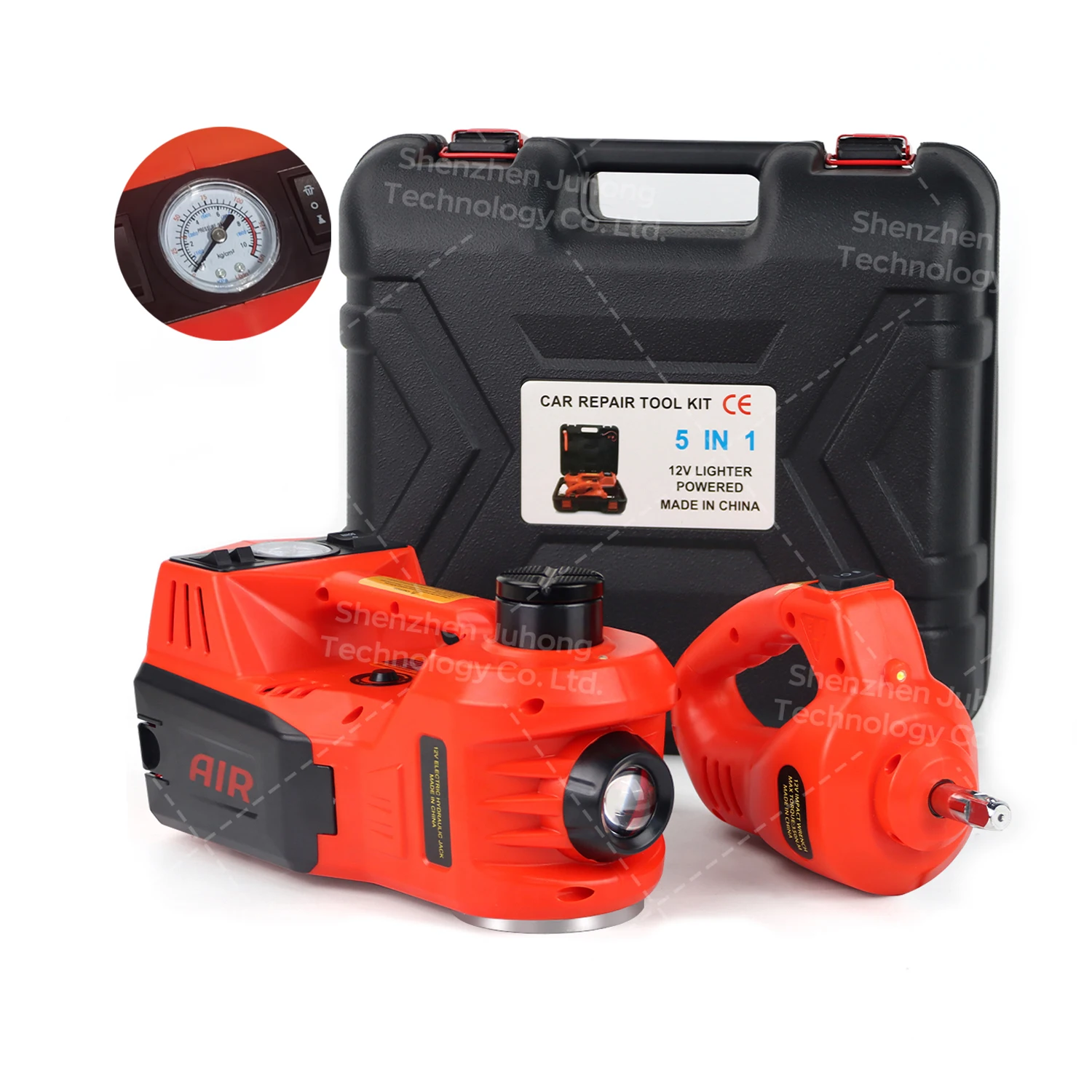 5-In-One 12V 5 Tons Electric Hydraulic Car Jacks Emergency Kit Car Accessories