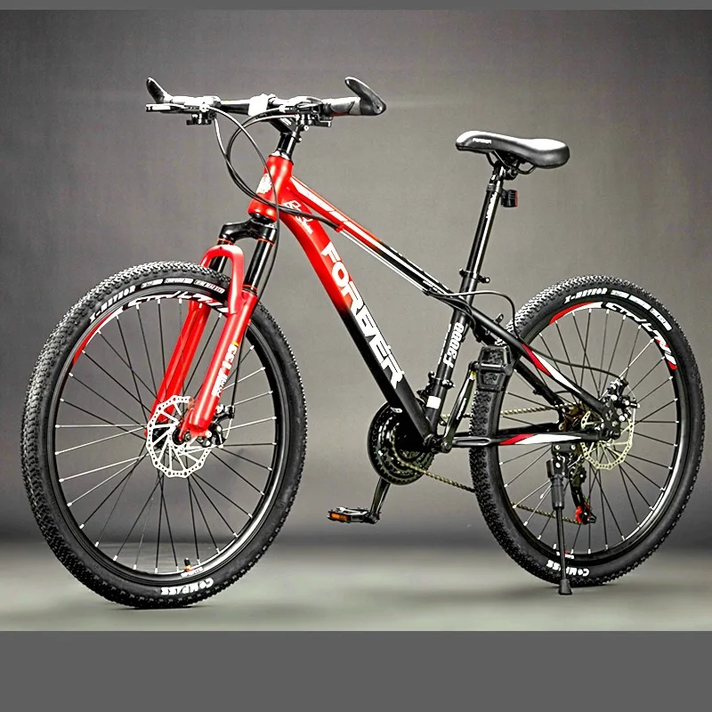 Shanghai permanent brand manufacturers wholesale adult mountain bike teenagers 26 24 inch disc brake bicycle