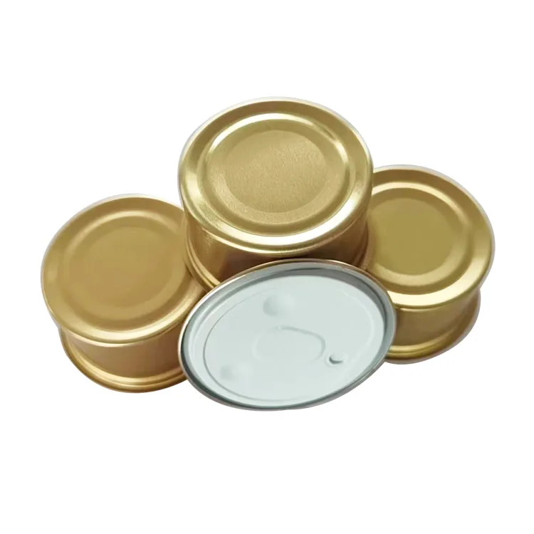 2 pieces metal tuna tinplate food grade cans fish tin can