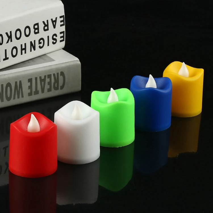 Top picks Smokeless Flameless MultiColor LED Plastic Candle Decorative Colour Changing Tea Light Candles  Home Decoration Candle