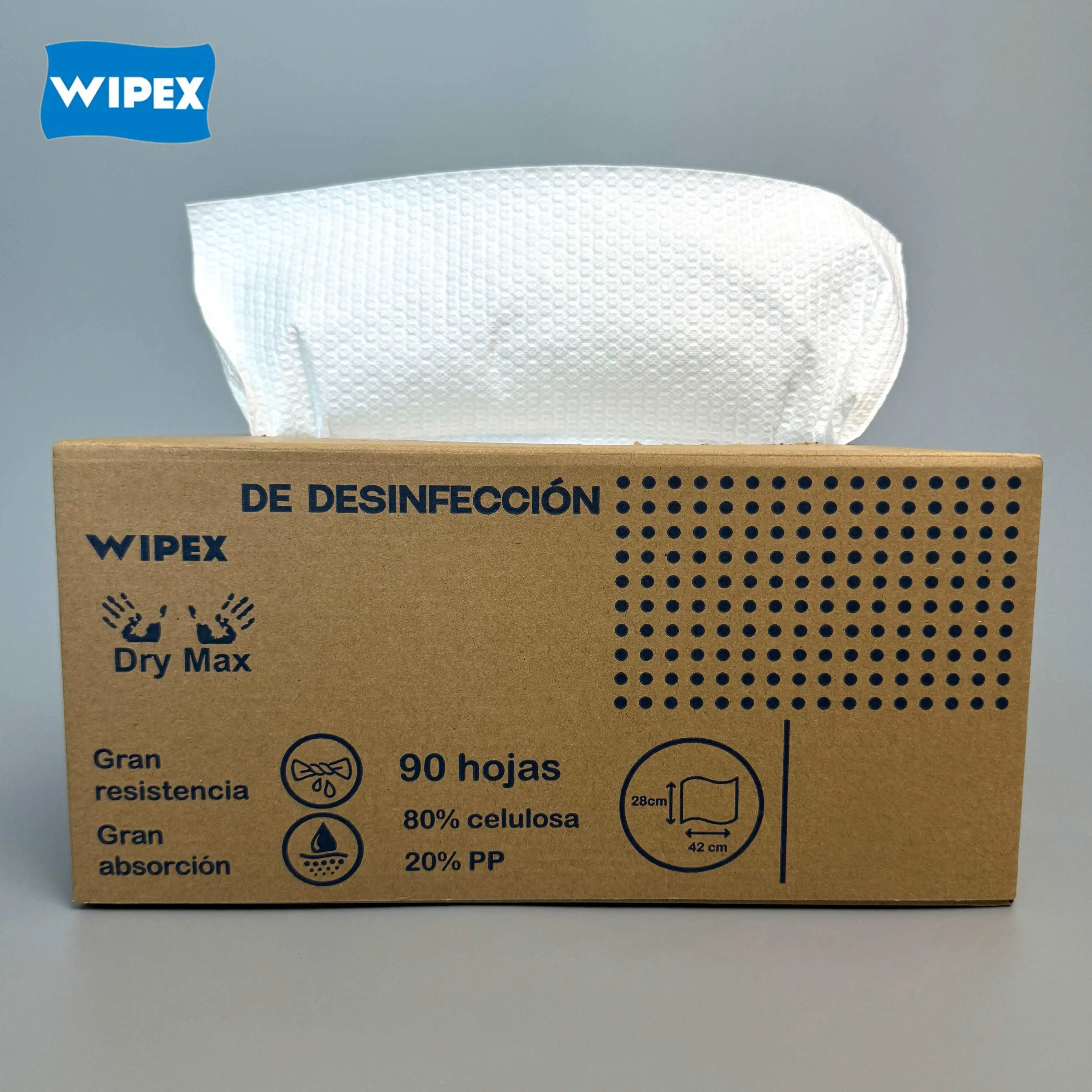 OEM 90pcs Lint Free Industrial Cleaning Dry Disposable Wipes Paper Sheets Heavy Duty Shop Towels In Box