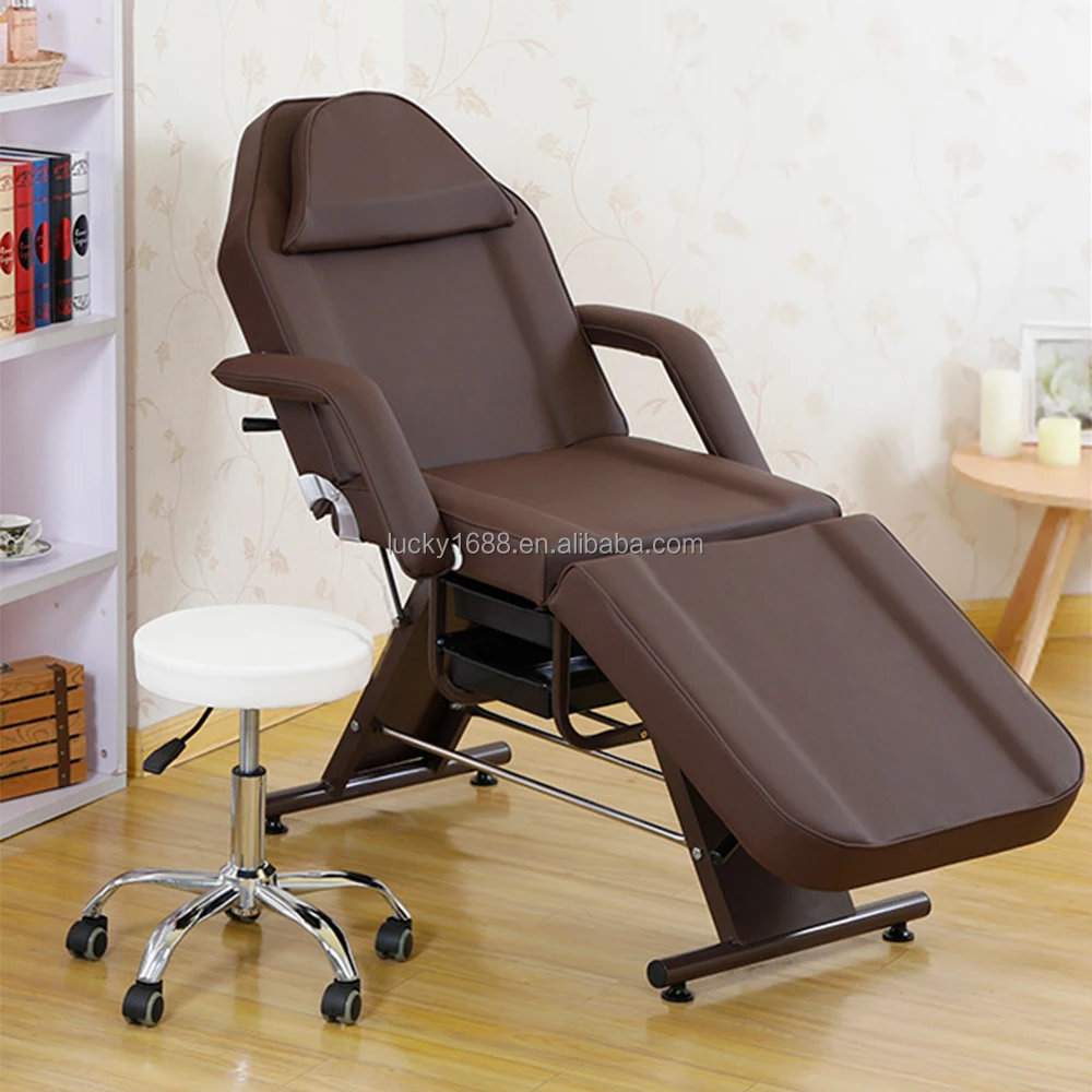 Popular manufacturer adjustable facial spa massage table eyelash bed beauty salon