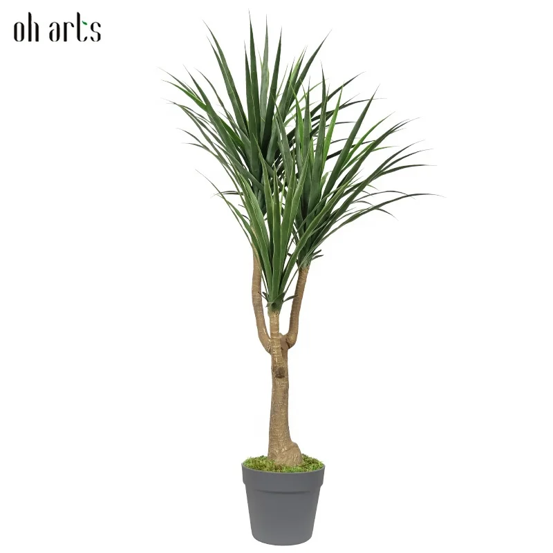 Quality Artificial Plant Dracaena Plant Foliage Plants Plastic Dracaena Bonsai Trees For Outdoor Indoor Decoration