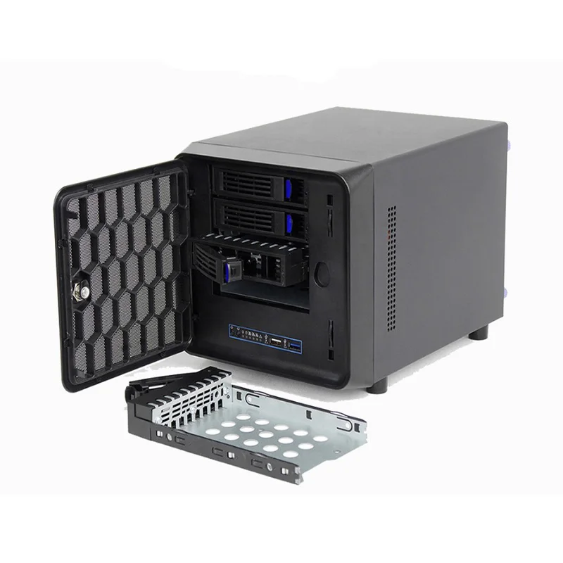 Корпус для хранения данных Nas 4 Bay Mini ITX NAS поддержка Micro ATX
