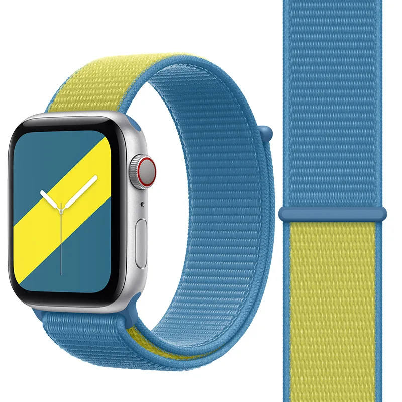 Ремешок спортивный нейлоновый для iwatch 1 2 3 4 5 6 44 мм 40 42