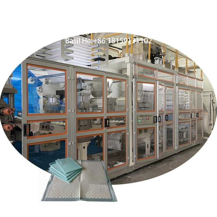 QuanZhouXingYuan Full Automatic Under Pet Bed Pads Making Machine Production Line