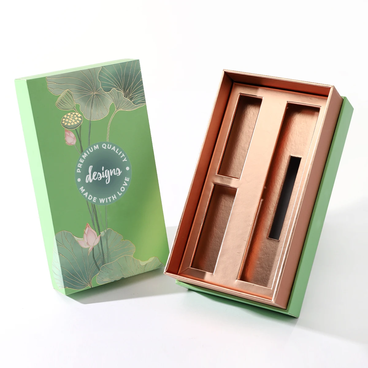Recyclable Biodegradable Paper Cardboard Families Body Spray Perfume Skincare Bottle Packaging Box with Inner Tray