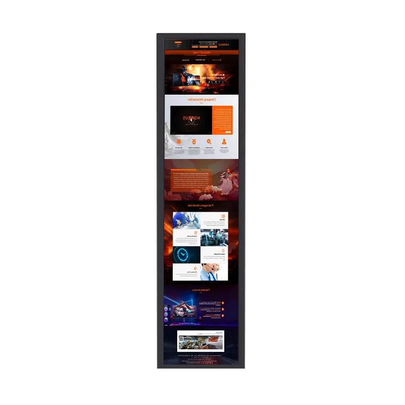 35.9inch 55inch 68inch LED Strip Screen Android Integrated Smart Display for Digital Signage