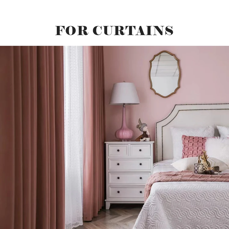 China Product Multi-colors Design Furniture Fabric Holland Velvet Fabric For Sofa Curtain Cloth
