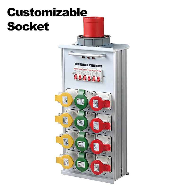 SHTX America/Oceania dedicated distribution box 12 way 380V Power Distro crate stage light show equipment 32 channel Power box