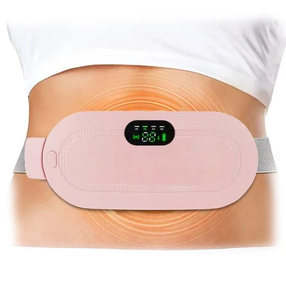 Wireless rechargeable Portable Thermal Vibrating Personal care Fitness heating pad Massager for back pain relief