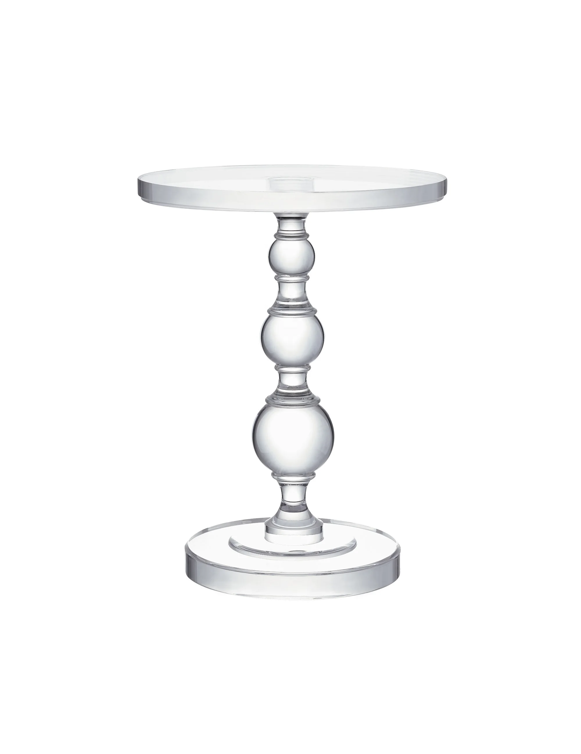 Clear Acrylic side table ,  modern small accent acrylic table