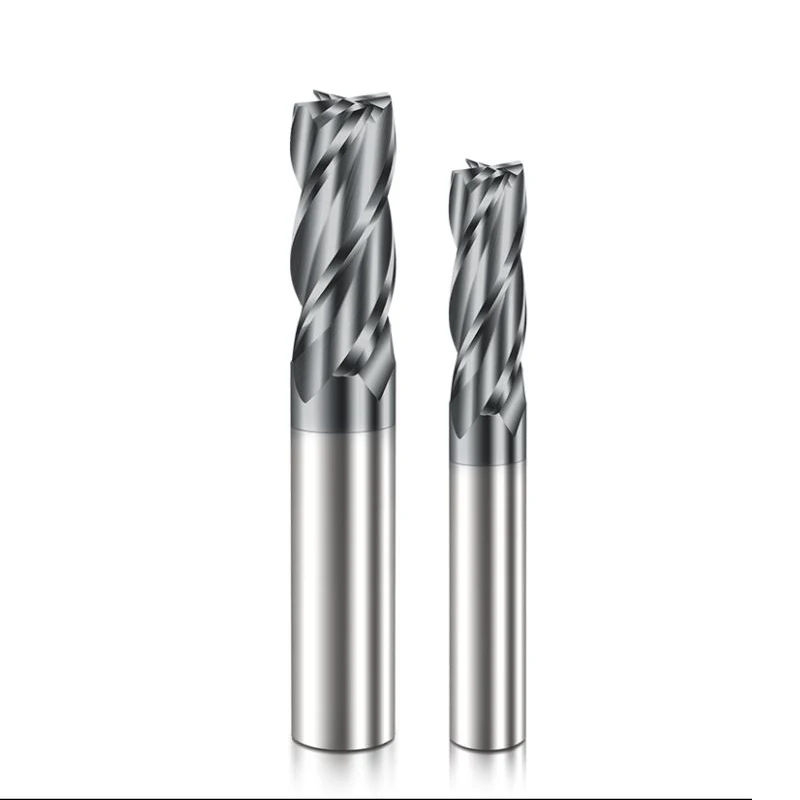 Endmills Alloy Carbide Tungsten Steel Milling Cutter End Mill HRC45 4 Flute 4 6 8 10 12 14 16 18 20mm Metal Cutter Milling Tools