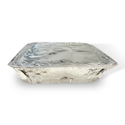 OEM ODM Qatar Cotton Disposable Airlines Hot Refreshing Mini Towels Sachet Hand Wipes in Aluminium Tray Manufacturer