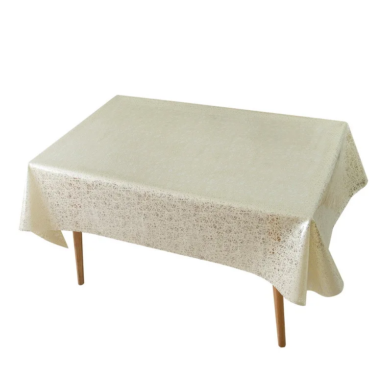 Factories Custom Grid Tablecloth PVC Oil-proof Waterproof Heat-insulating  Nordic Style Simple Tablecloth
