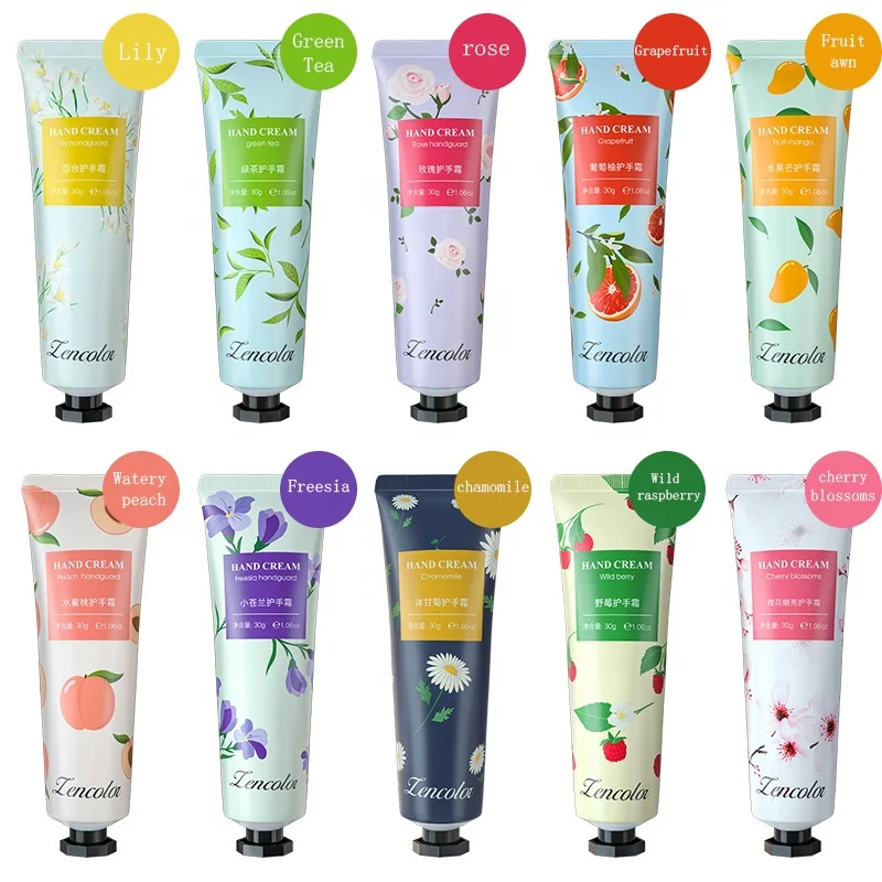 2023 Hot Sale Fruit Flavor Collagen Perfume Anti Chapped Hand Cream Adults Hand Cream  Moisturizing Cream