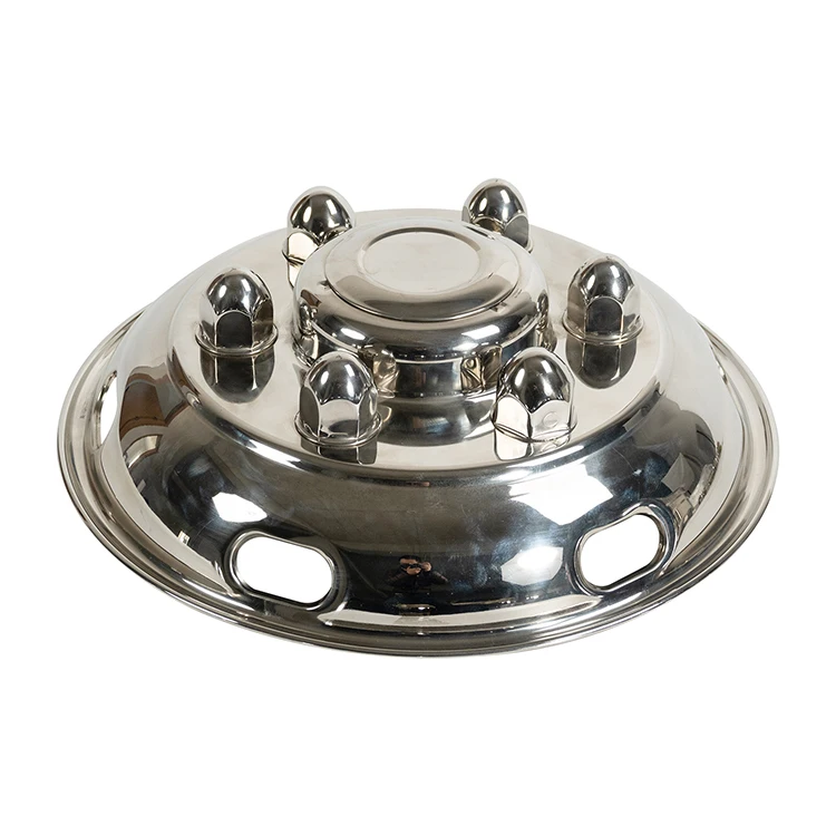 Factory wholesale customized mirror polished 16 stainless steel wheel cover simulator for trucks