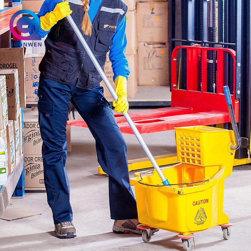 26L Cleaning Supplies Industrial Mop Bucket Mop And Bucket With Wringer Set Cleaning Bucket