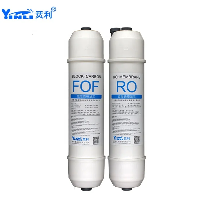
Polypropylene PP coconut shell granular carbon CTO sintered carbon reverse osmosis membrane filter cartridge set 