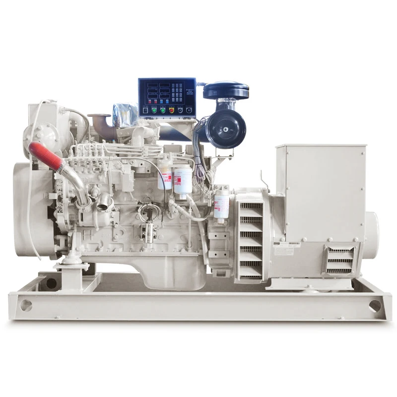 30kw 40kva 50kw 80kw 100kw 120kw 150kw marine engines with Cummins 6BT5.9-GM83 diesel generators for boat use