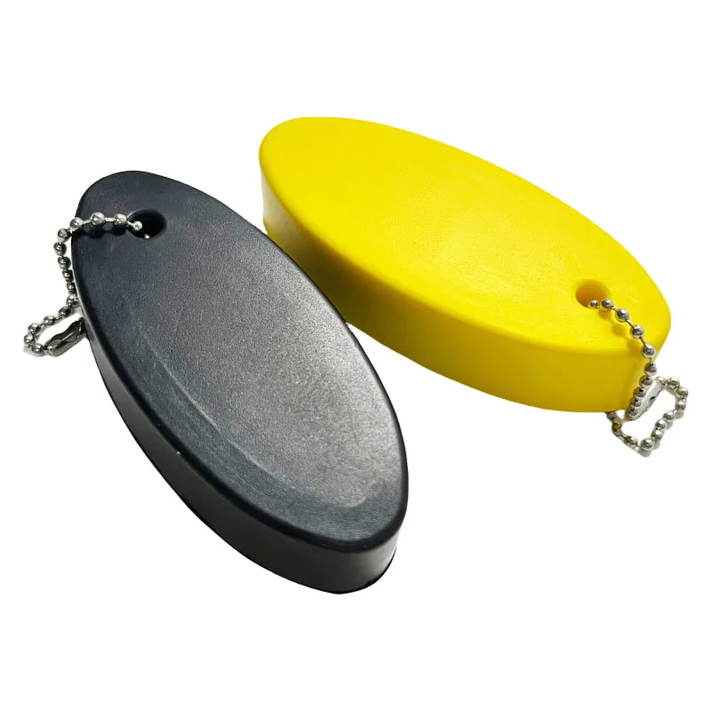 Promotion Gift Custom Logo PU Foam Floating Keychain Oval Shape Floatable Keyring EVA Keychain